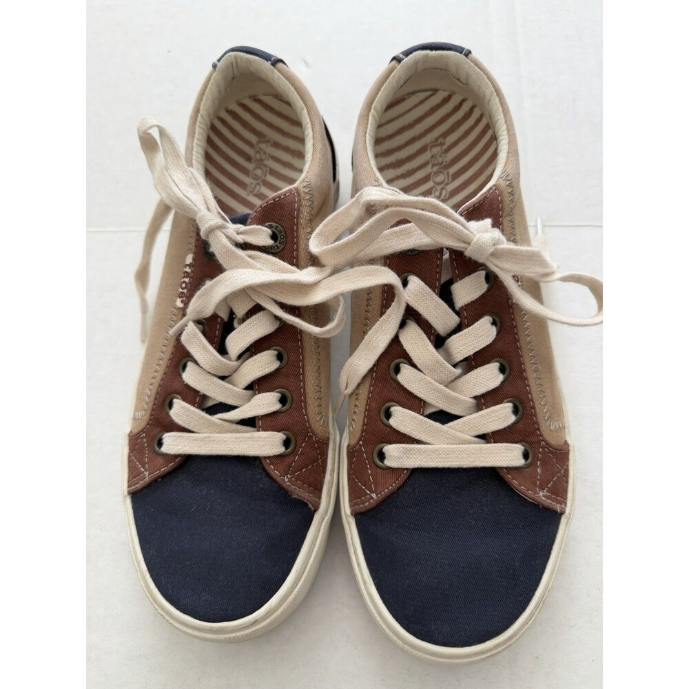 Taos Women's Plim Soul Canvas Sneakers Color Block 8 Retro Americana PLS-13644